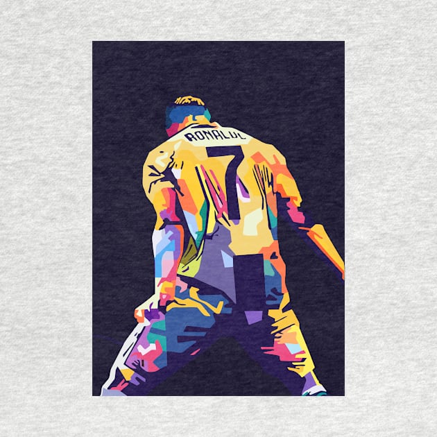 cristiano ronaldo celebration wpap art by Kuli art